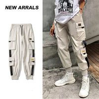 Funki Buys | Pants | Women's Streetwear Cargo Pants | Punk With Chain