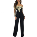 Funki Buys | Pants | Women's Elegant Lace Evening Pantsuit