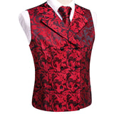 Funki Buys | Vests | Men's 4 Pcs Formal Floral Tie Vest Set