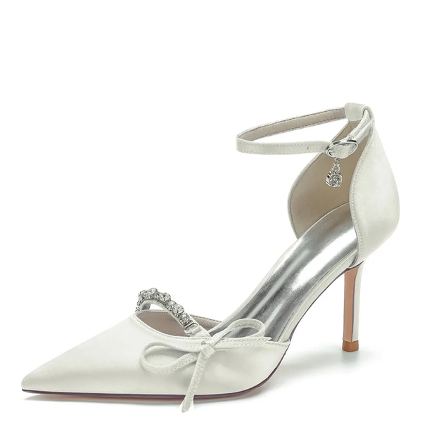 Funki Buys | Shoes | Women's Satin High Heels Wedding Shoes