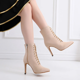 Funki Buys | Boots | Women's Lace-up Suede Dress Boots