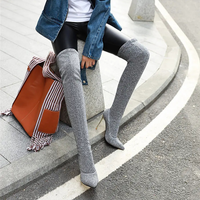 Funki Buys | Boots | Women's Cloth Leopard Print Stiletto Boots