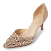 Funki Buys | Shoes | Women's Sequin Crystal Genuine Leather Bridal Shoes