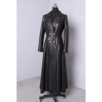 Funki Buys | Jackets | Women's Long Faux Leather Swing Coat