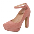 Funki Buys | Shoes | Women's Faux Suede Block Heel Platforms