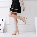 Funki Buys | Boots | Women's Lace-up Suede Dress Boots