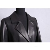 Funki Buys | Jackets | Women's Long Faux Leather Swing Coat