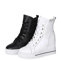 Funki Buys | Boots | Women's Canvas High Rise Ankle Sneaker