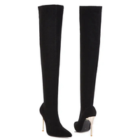Funki Buys | Boots | Women's Cloth Leopard Print Stiletto Boots