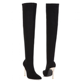 Funki Buys | Boots | Women's Cloth Leopard Print Stiletto Boots