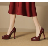 Funki Buys | Shoes | Women's Elegant Patent High Heel Pumps