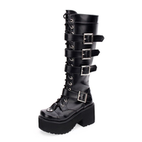 Funki Buys | Boots | Women's Japanese Harajuku Thick Platform Boots