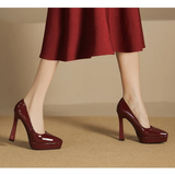Funki Buys | Shoes | Women's Elegant Patent High Heel Pumps