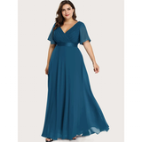 Funki Buys | Dresses | Women's Elegant Chiffon Evening Dress