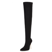 Funki Buys | Boots | Women's Cloth Leopard Print Stiletto Boots