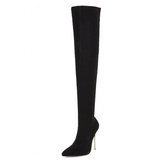 Funki Buys | Boots | Women's Cloth Leopard Print Stiletto Boots