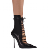 Funki Buys | Boots | Women's Stylish Lace Up Stiletto Boots