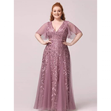 Funki Buys | Robes | Robe longue en dentelle à sequins pour femme