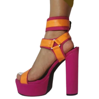 Funki Buys | Shoes | Women's Chunky Heel Strappy Sandals