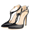 Funki Buys | Shoes | Women's Super High Heel T-Strap Stilettos