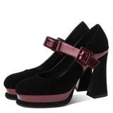 Funki Buys | Shoes | Women's Leather Mary Jane Dress Heels