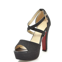 Funki Buys | Shoes | Women's Sequin High Platform Sandals