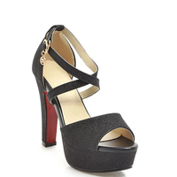 Funki Buys | Shoes | Women's Sequin High Platform Sandals