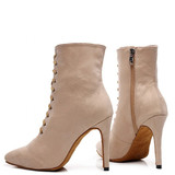 Funki Buys | Boots | Women's Lace-up Suede Dress Boots