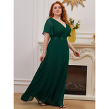 Funki Buys | Dresses | Women's Elegant Chiffon Evening Dress