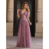 Funki Buys | Robes | Robe longue en dentelle à sequins pour femme