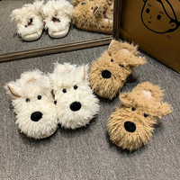 Funki Buys | Shoes | Women's Cute Shaggy Dog Slippers