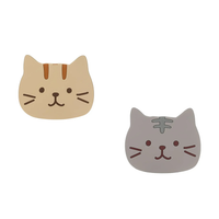 Funki Buys | Coasters | Cute Cartoon Cat Face Cup Mats 6 Pcs