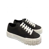 Funki Buys | Shoes | Women's Thick Heeled Canvas Sneakers