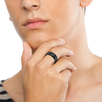 Funki Buys | Rings | Unisex Black Tungsten Wedding Band