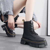 Funki Buys | Boots | Women's Men's Gothic Embroidered Leather Boots