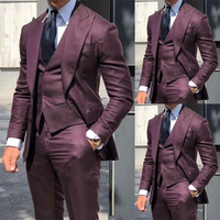 Funki Buys | Suits | Men's Slim Fit Formal Wedding Tuxedos 3Pc