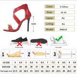 Funki Buys | Shoes | Women's Strappy Gladiator Stiletto Sandals