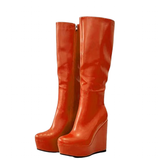 Funki Buys | Boots | Women's Super High Wedge Heeled Boots