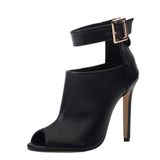 Funki Buys | Shoes | Women's Fashion Peep Toe High Heels |Buckle Strap