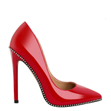 Funki Buys | Shoes | Women's Patent Black Studded Stilettos