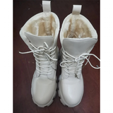 Funki Buys | Boots | Women's Lace-up Chunky Combat Boots