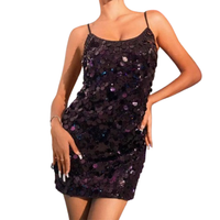 Funki Buys | Dresses | Women's Sparkly Sequin Sling Mini Dress