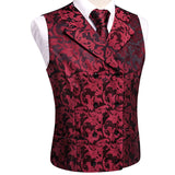Funki Buys | Vests | Men's 4 Pcs Formal Floral Tie Vest Set