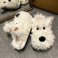 Funki Buys | Shoes | Women's Cute Shaggy Dog Slippers