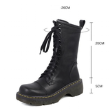 Funki Buys | Boots | Women's Lace Up Knee High Boots | Platforms