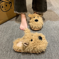 Funki Buys | Shoes | Women's Cute Shaggy Dog Slippers