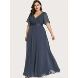 Funki Buys | Dresses | Women's Elegant Chiffon Evening Dress
