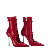Funki Buys | Boots | Women's Stylish Lace Up Stiletto Boots