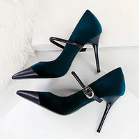 Funki Buys | Shoes | Women's Luxury Velvet Pointed Toe Stiletto Pumps