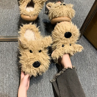 Funki Buys | Shoes | Women's Cute Shaggy Dog Slippers
